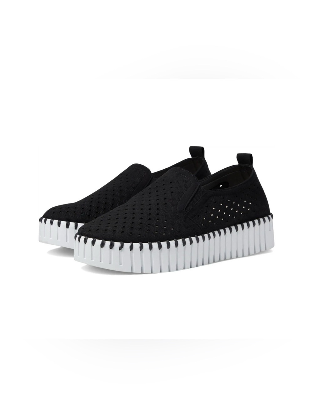 Like New Ilse Jacobsen Hornbaek Black Tulip Plateu Slip-On Sneakers 40 EU